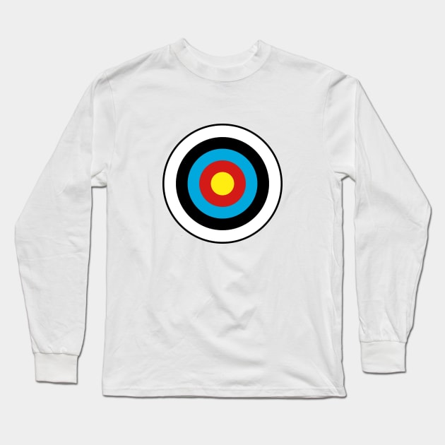 Bulls-eye Target Long Sleeve T-Shirt by NataliePaskell